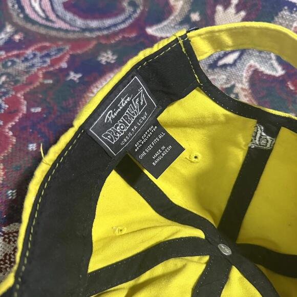 Primitive Skateboarding x Dragon Ball Z Super Saiyan Goku Snapback Hat Yellow OS - Picture 5 of 7